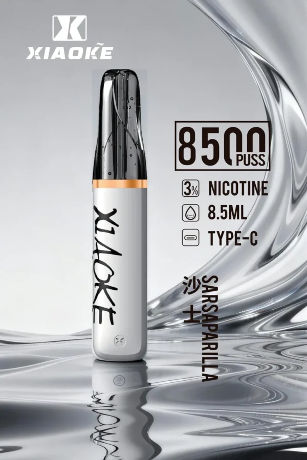 XIAOKE 梟客 8500口｜8.5ml儲油量 3%尼古丁鹽 支援Type-C充電 拋棄式電子煙