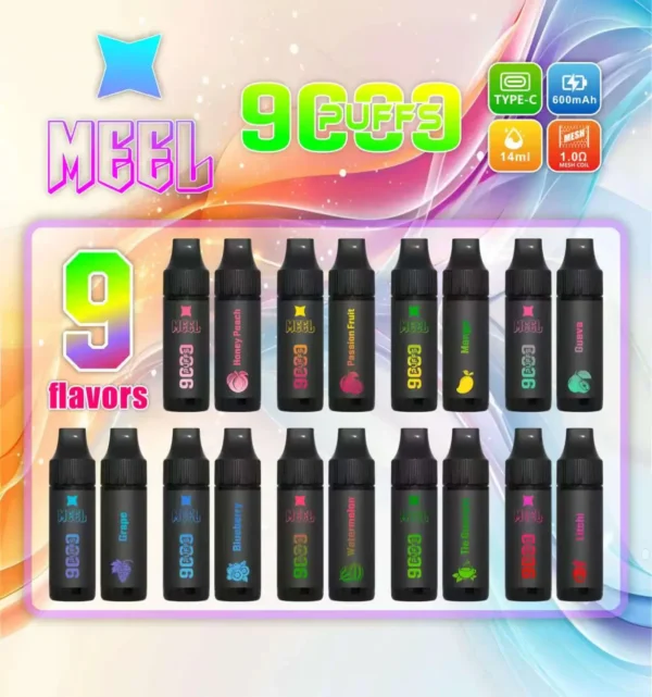 MEEL Marbo 旗艦級 9000口 拋棄式電子煙｜14ml 巨量油倉 Mesh 網芯強效霧化