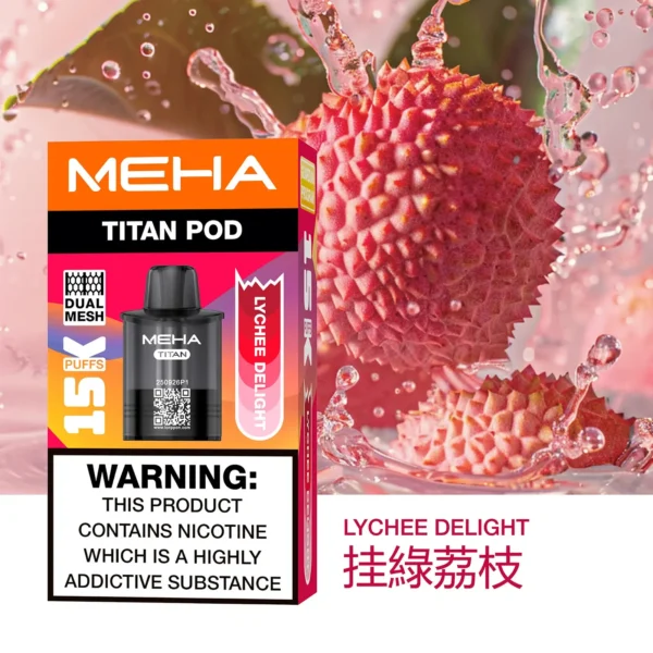 20251216203348.webp MEHA 魅嗨 TITAN 泰坦 15000口 專用煙彈|Mesh 網芯 3%尼古丁鹽 15ml 巨量裝 專用 TITAN 主機