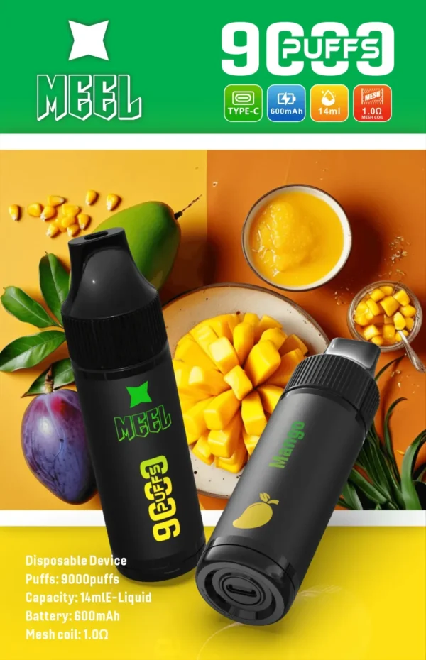 MEEL Marbo 旗艦級 9000口 拋棄式電子煙｜14ml 巨量油倉 Mesh 網芯強效霧化