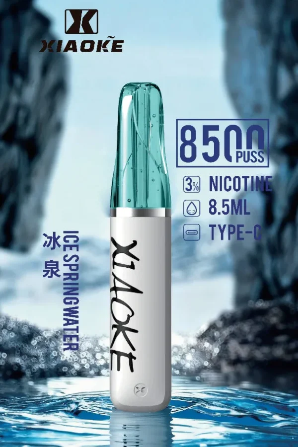XIAOKE 梟客 8500口｜8.5ml儲油量 3%尼古丁鹽 支援Type-C充電 拋棄式電子煙