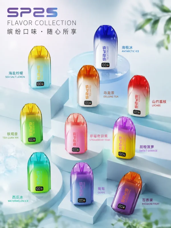ChatGPT-Image-2026年9月2日-下午11_48_56.webp SP2S 歐洲版 12000口 拋棄式電子煙|自帶 LED 電量顯示 10ml 澎湃容量 電力一目瞭然 500mAh 可充電續航