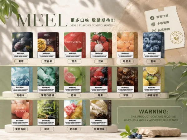 MEEL 一代通用煙彈｜2ml 巨量裝 升級陶瓷霧化芯 3% 尼古丁鹽黃金比例 完美適配一代主機