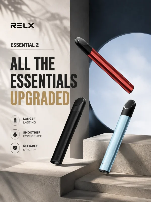 RELX 悅刻 Essential2 主機｜10W輸出功率 380mAh大容量電芯 支援Type-C快充 通用四/五代煙彈