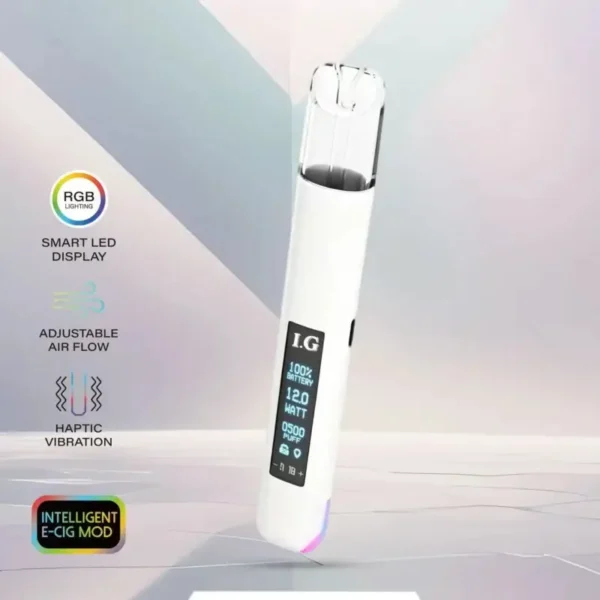 I.G 一代通用主機｜智慧晶片RGB七彩呼吸燈條 口感穩定不焦味 Type-C閃充 頂級金屬手感 通用一代煙彈