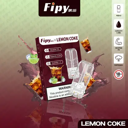 【買三贈主機】Fipy 果派 一代通用煙彈｜2.2ml大容量 3%尼古丁鹽 頂級陶瓷芯 透明油倉 適配各類一代主機