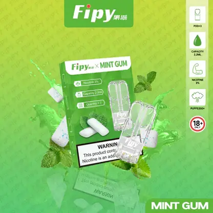 【買三贈主機】Fipy 果派 一代通用煙彈｜2.2ml大容量 3%尼古丁鹽 頂級陶瓷芯 透明油倉 適配各類一代主機