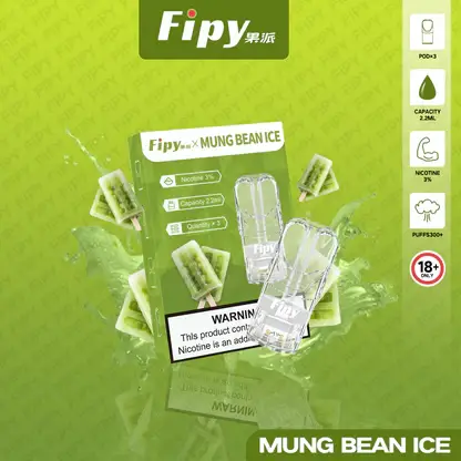 【買三贈主機】Fipy 果派 一代通用煙彈｜2.2ml大容量 3%尼古丁鹽 頂級陶瓷芯 透明油倉 適配各類一代主機