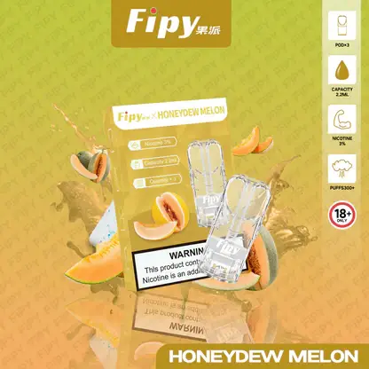 【買三贈主機】Fipy 果派 一代通用煙彈｜2.2ml大容量 3%尼古丁鹽 頂級陶瓷芯 透明油倉 適配各類一代主機