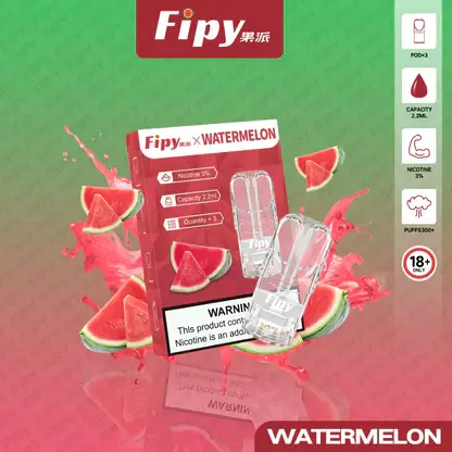 【買三贈主機】Fipy 果派 一代通用煙彈｜2.2ml大容量 3%尼古丁鹽 頂級陶瓷芯 透明油倉 適配各類一代主機