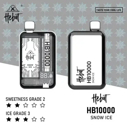 Hebat喜貝拋棄式一次性10000口-3.webp Hebat 喜貝 10000口|15ml大容量 LED螢幕顯示 5%尼古丁鹽 支援Type-C快充 拋棄式電子煙