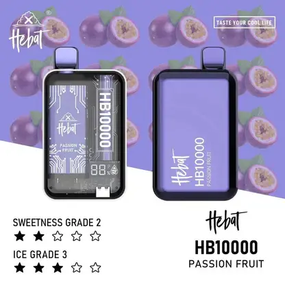 Hebat喜貝拋棄式一次性10000口.webp Hebat 喜貝 10000口|15ml大容量 LED螢幕顯示 5%尼古丁鹽 支援Type-C快充 拋棄式電子煙