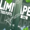 LIMI 7000口 拋棄式電子煙｜3.5% 尼古丁鹽強勁擊喉 冰感水果系列清涼入喉 吸氣發光 LED燈條 650mAh可充電
