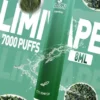 LIMI 7000口 拋棄式電子煙｜3.5% 尼古丁鹽強勁擊喉 冰感水果系列清涼入喉 吸氣發光 LED燈條 650mAh可充電