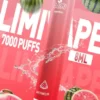 LIMI 7000口 拋棄式電子煙｜3.5% 尼古丁鹽強勁擊喉 冰感水果系列清涼入喉 吸氣發光 LED燈條 650mAh可充電