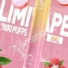 LIMI 7000口 拋棄式電子煙｜3.5% 尼古丁鹽強勁擊喉 冰感水果系列清涼入喉 吸氣發光 LED燈條 650mAh可充電
