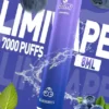 LIMI 7000口 拋棄式電子煙｜3.5% 尼古丁鹽強勁擊喉 冰感水果系列清涼入喉 吸氣發光 LED燈條 650mAh可充電