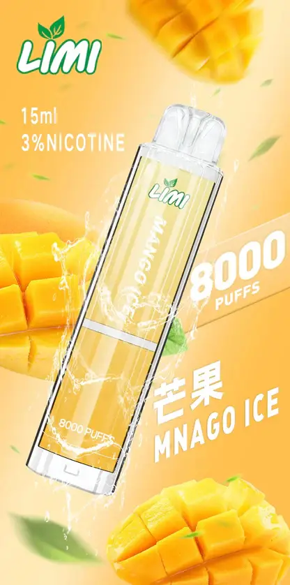 LIMI拋棄式一次性8000口-10.webp LIMI 8000口 拋棄式電子煙|15ml 儲油量 3% 尼古丁鹽順滑擊喉 吸氣感應發光燈條 可充電式設計