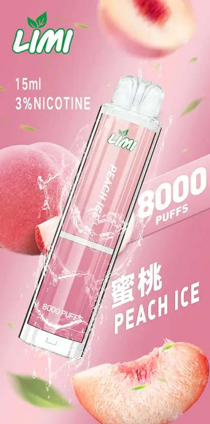 LIMI拋棄式一次性8000口-5.webp LIMI 8000口 拋棄式電子煙|15ml 儲油量 3% 尼古丁鹽順滑擊喉 吸氣感應發光燈條 可充電式設計