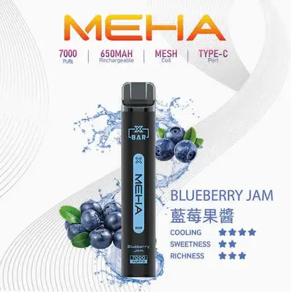 MEHA-XBAR-拋棄式-7000口小黑條-15.webp MEHA XBAR 魅嗨 小黑條 7000口 抛棄式電子煙|Mesh芯爆發力強 3%尼古丁鹽黃金配方 極強冰感體驗 650mAh大電量可充電長效續航