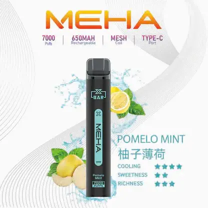 MEHA-XBAR-拋棄式-7000口小黑條-9.webp MEHA XBAR 魅嗨 小黑條 7000口 抛棄式電子煙|Mesh芯爆發力強 3%尼古丁鹽黃金配方 極強冰感體驗 650mAh大電量可充電長效續航
