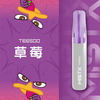 Mist X 鴨嘴獸 6500口 抛棄式電子煙｜550mAh大電量可充電續航 2%尼古丁鹽 冰爽水果口味清涼入喉 獨家萌系外觀