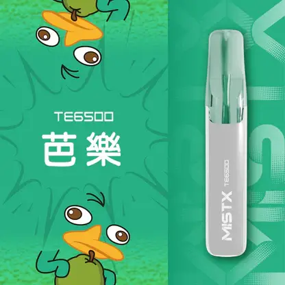 Mist X 鴨嘴獸 6500口 抛棄式電子煙｜550mAh大電量可充電續航 2%尼古丁鹽 冰爽水果口味清涼入喉 獨家萌系外觀