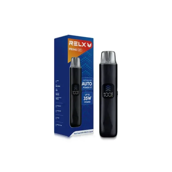 RELX-Prime-1.webp RELX 悅刻 prime kit 注油小煙主機|35W暴力輸出 防漏濾芯 1000mAh超強續航 LED螢幕即時顯示 通用小煙煙油