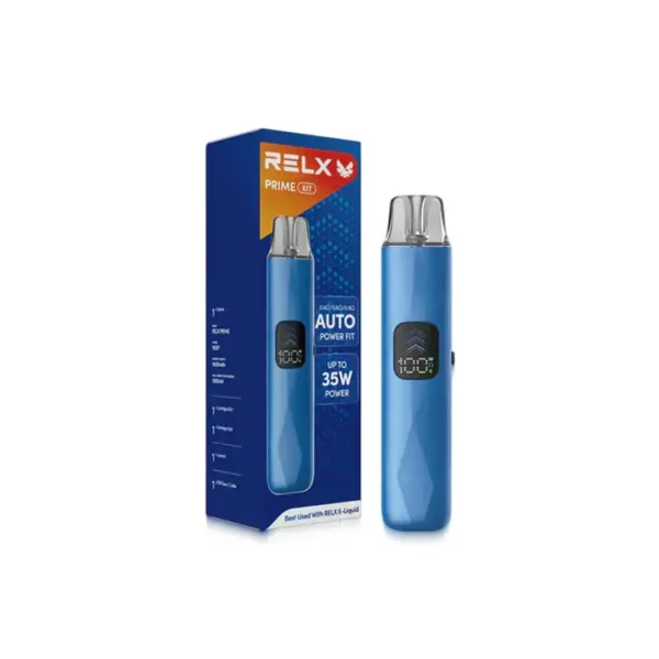 RELX-Prime.webp RELX 悅刻 prime kit 注油小煙主機|35W暴力輸出 防漏濾芯 1000mAh超強續航 LED螢幕即時顯示 通用小煙煙油