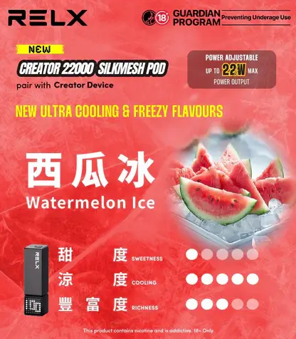 【買四盒送主機】RELX 悅刻 Creator 積木系列 22000口｜獨家樂高DIY潮流外型 專用磁吸換彈 全彩螢幕顯示 12W-22W動態調壓