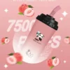 VAKA 奶茶杯 7500口 抛棄式電子煙｜冰感水果奶茶系專屬口味 3%尼古丁鹽順滑擊喉感 15ml 巨量裝x600mAh 可充電續航萌熊貓造型