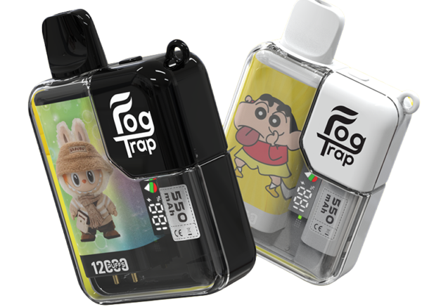 b71eda29f2293ea5892e173c93e9cde5.png 【買十送一】Fog Trap 限量聯名 12000口|蠟筆小新 × LABUBU 油電數位顯示屏 雙檔功率切換 拋棄式電子煙
