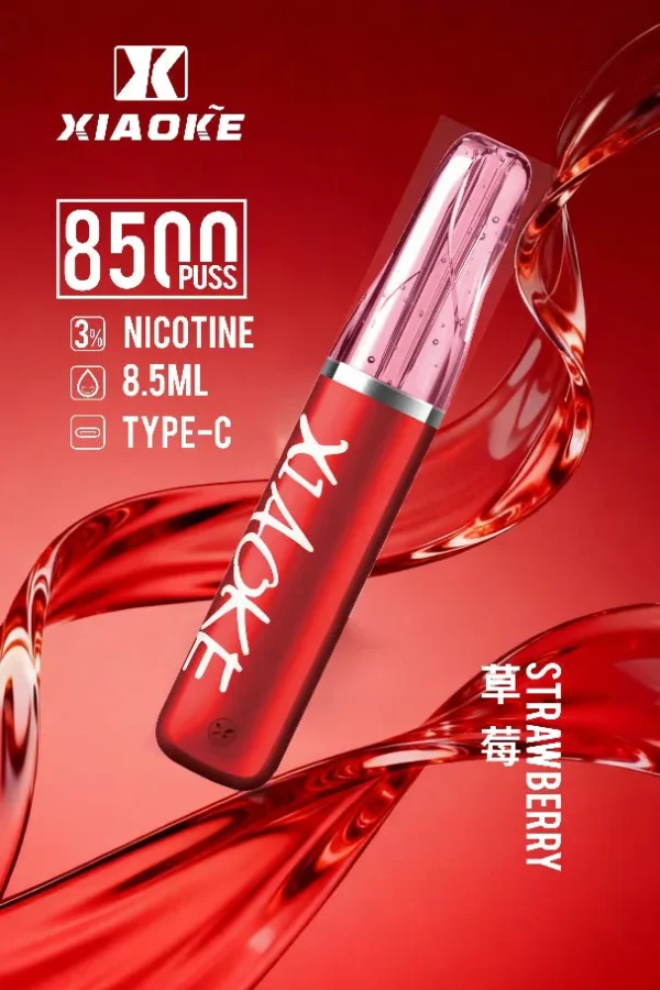 XIAOKE 梟客 8500口｜8.5ml儲油量 3%尼古丁鹽 支援Type-C充電 拋棄式電子煙