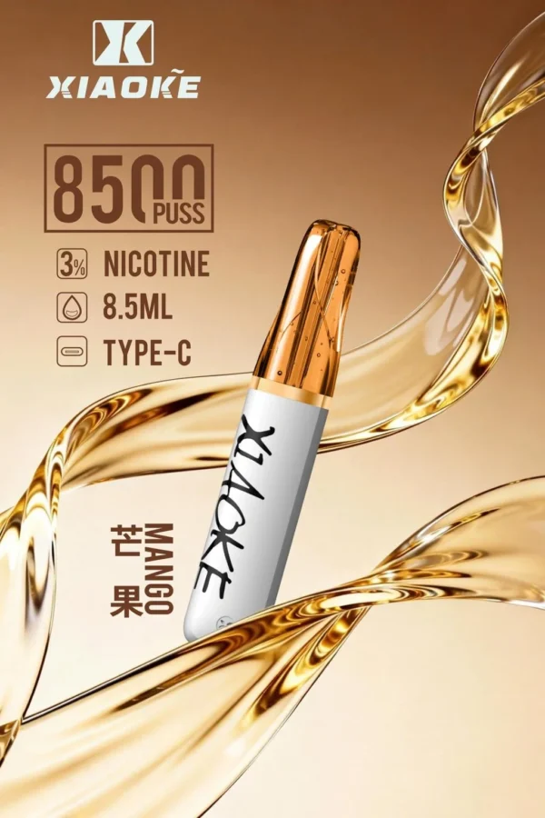 XIAOKE 梟客 8500口｜8.5ml儲油量 3%尼古丁鹽 支援Type-C充電 拋棄式電子煙