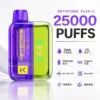 images.webp 【買一盒煙彈送主機】KEYSTONE FLEX-3 鑰石 25000口|15ml透明油艙 22W/28W/40W三段調節 Mesh網狀芯 1100mAh Type-C