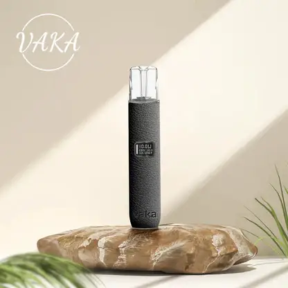 VAKA 義大利真皮 一代通用主機｜智能LED顯示螢幕 380mAh長效快充技術 8W-10W雙檔功率調節 穩定輸出不波動 適配一代煙彈