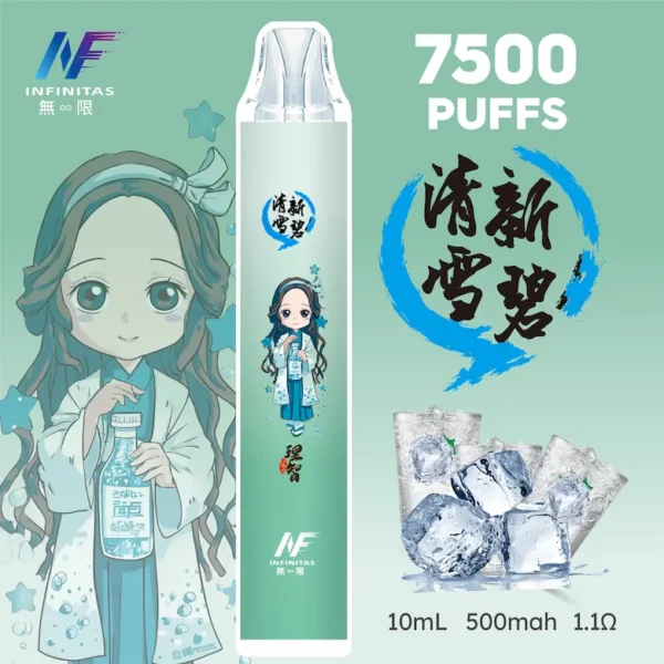 INF 無限 鬼滅之刃聯名 7500口 拋棄式電子煙｜10ml大容量煙油 Mesh網芯爆發口感 550mAh大容量電芯