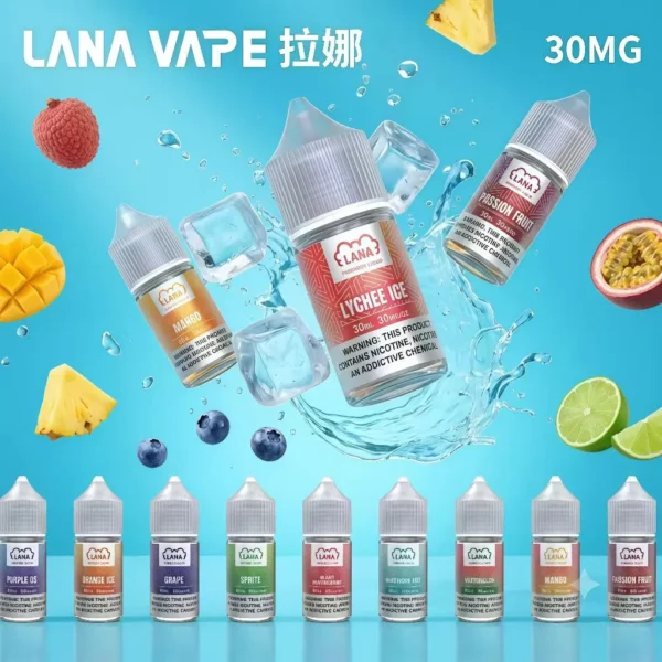 LANA 拉娜 煙油 30ml｜30mg尼古丁鹽紮實滿足感 口感層次分明 回韻清甜不化學 適配各類通用注油小煙主機