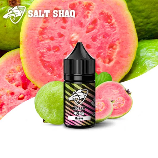 鯊克-煙油-芭樂 SALTSHAQ 鯊克 煙油 30ml|極致爆爽涼感 多層次水果 酸甜平衡不膩口 40mg尼古丁鹽 擊喉感巔峰 適配各類注油小煙主機